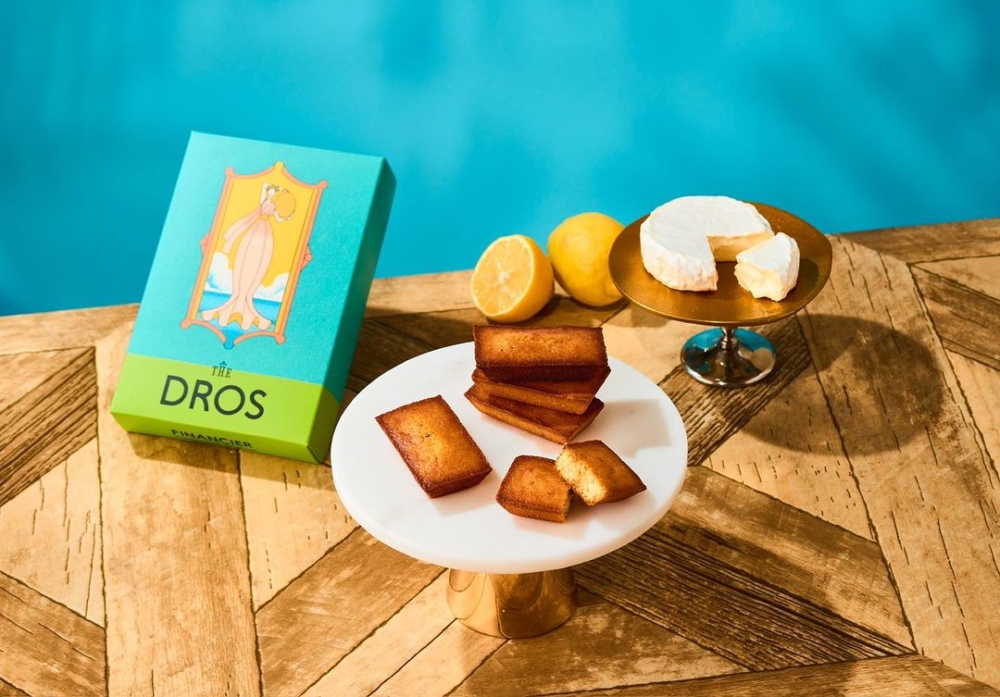 THE DROS「卡門貝爾起司＆檸檬費南雪」。