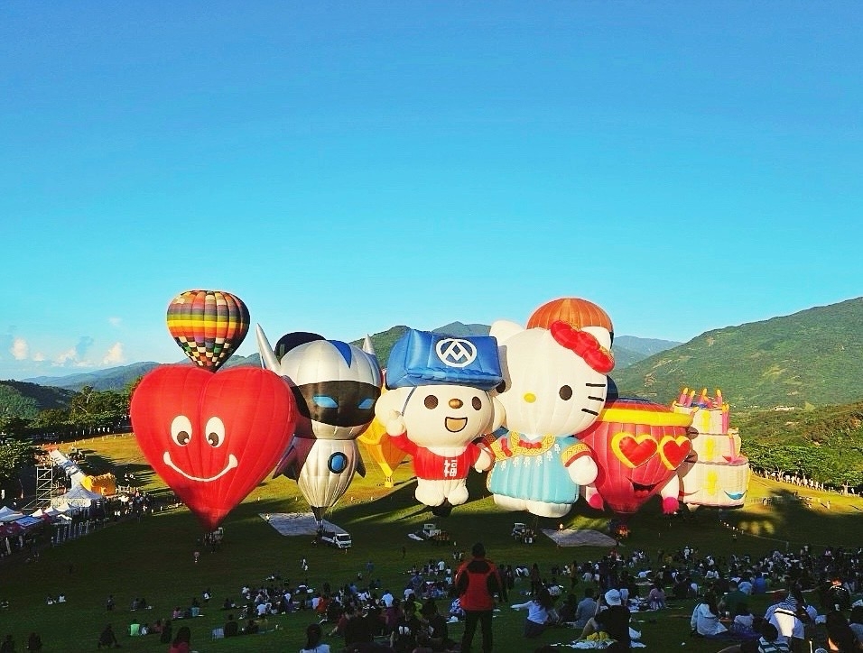一年一度的台東熱氣球嘉年華開跑喇～