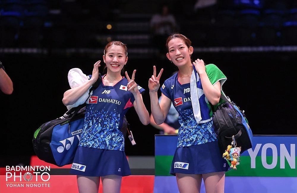 志田千陽與松山奈未搭檔組雙打，被稱為「世界最美女雙」！