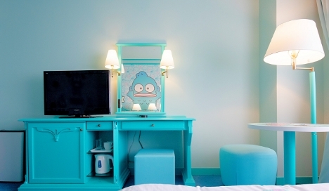 Hangyodon水怪主題色係湖水綠色。