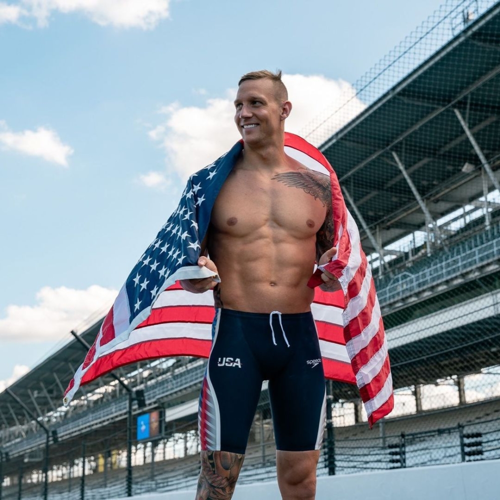 美國游泳運動員 Caeleb Dressel。
