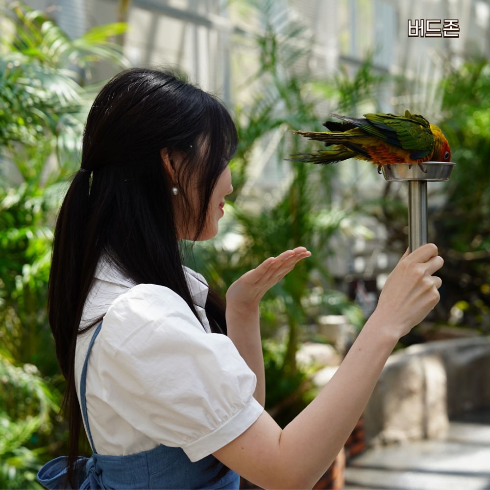 鳥園室內部分，分為「鳥區」、「花區」、以及「展覽區」3大區域