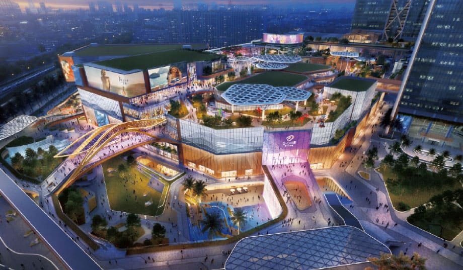 台中高鐵娛樂購物城總面積達158,340.20平方公尺,預計將在2028年中完工並開始營運。