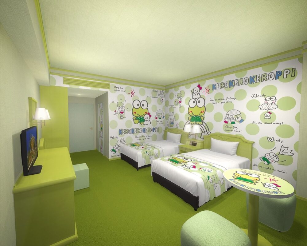 Keroppi主題色則係綠色！