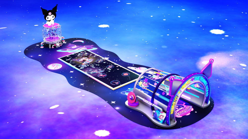 設於中庭的互動地面螢幕，上演一場宇宙間的願力寶石爭奪戰！象徵不同能量的願力將被封印在飄浮太空中的傳奇氣泡，必須跟上銀河星閃快速移動的速度，將封印泡泡踏破，解封埋藏的巨大力量，聯手與KUROMI及一眾好友將在外太空飄浮的願力收入囊中，收集足夠願力後，KUROMI 及 ROMINA 或會驚喜現身為你歡呼！