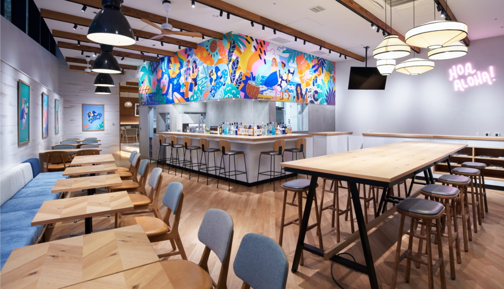 夏威夷風咖啡廳「haleʼaina HOA」。