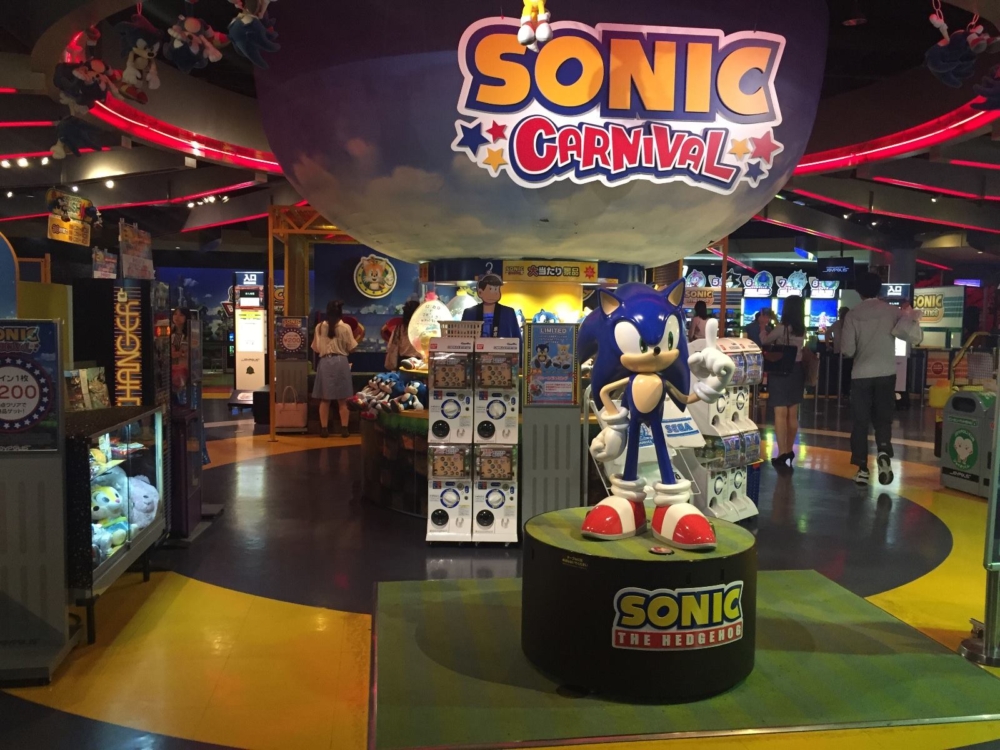 這次旗艦店JOYPOLIS SPORTS講強勢引入首個以超音鼠（Sonic the Hedgehog）為運動主題的SONIC STADIUM互動遊樂場