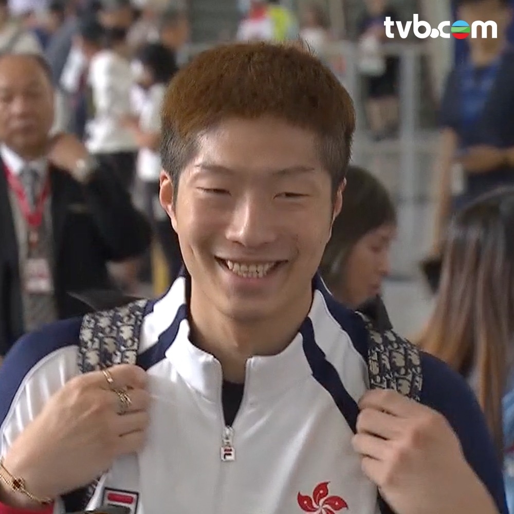 張家朗受訪時，首先提到獲金牌心情