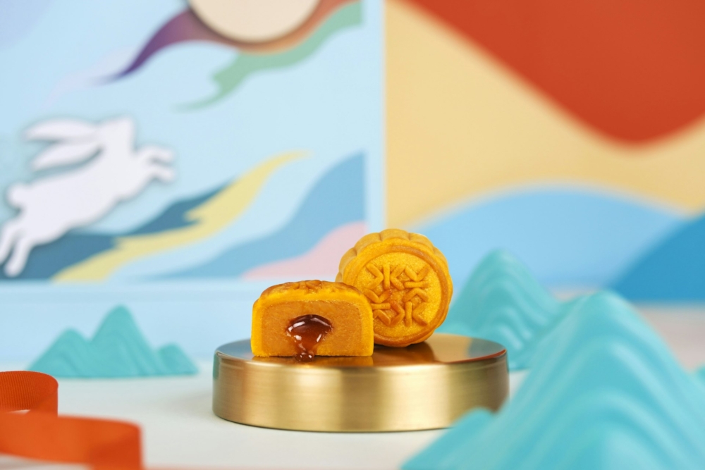 香港嘉里酒店紅糖迷你流心奶黄月餅。