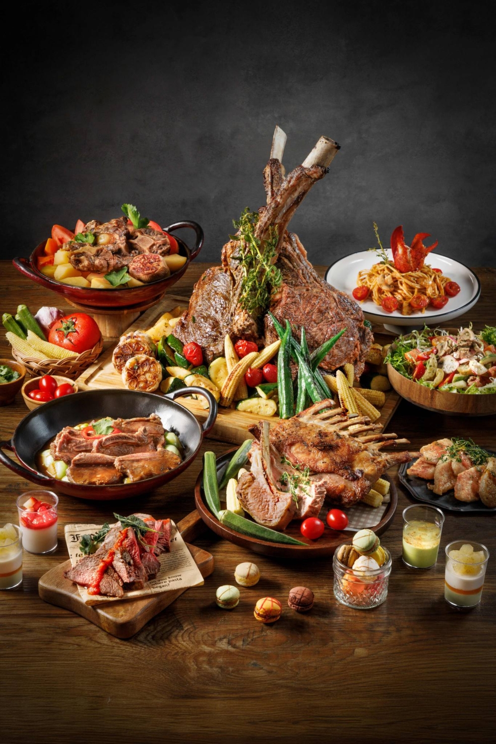 頂級牛扒自助晚餐。