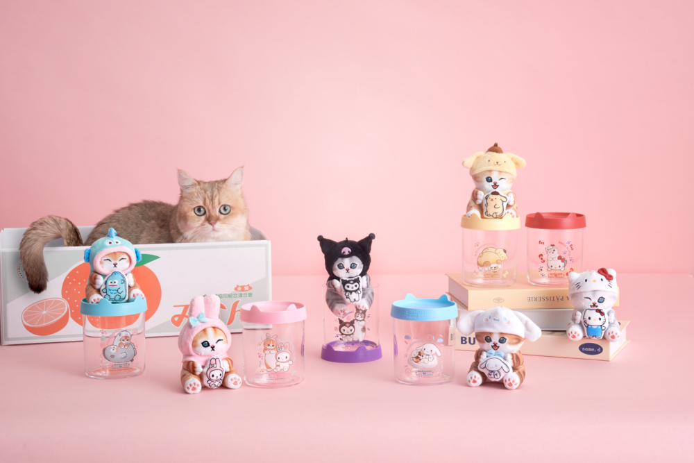 7仔mofusand X Sanrio換購精品｜罐罐貓公仔+小物罐（共6款）