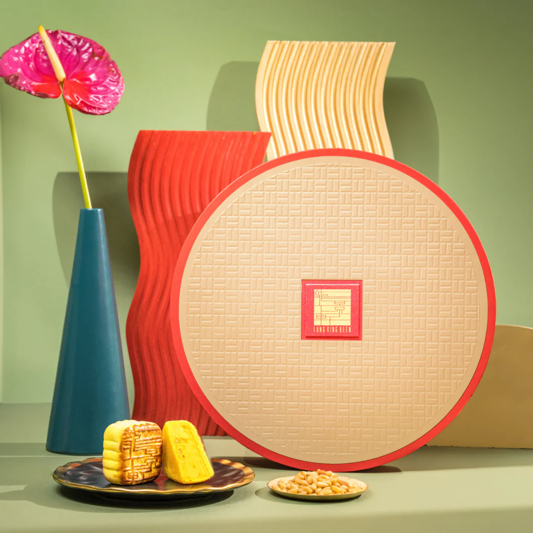 香港四季酒店酥香崧子奶黃月餅。