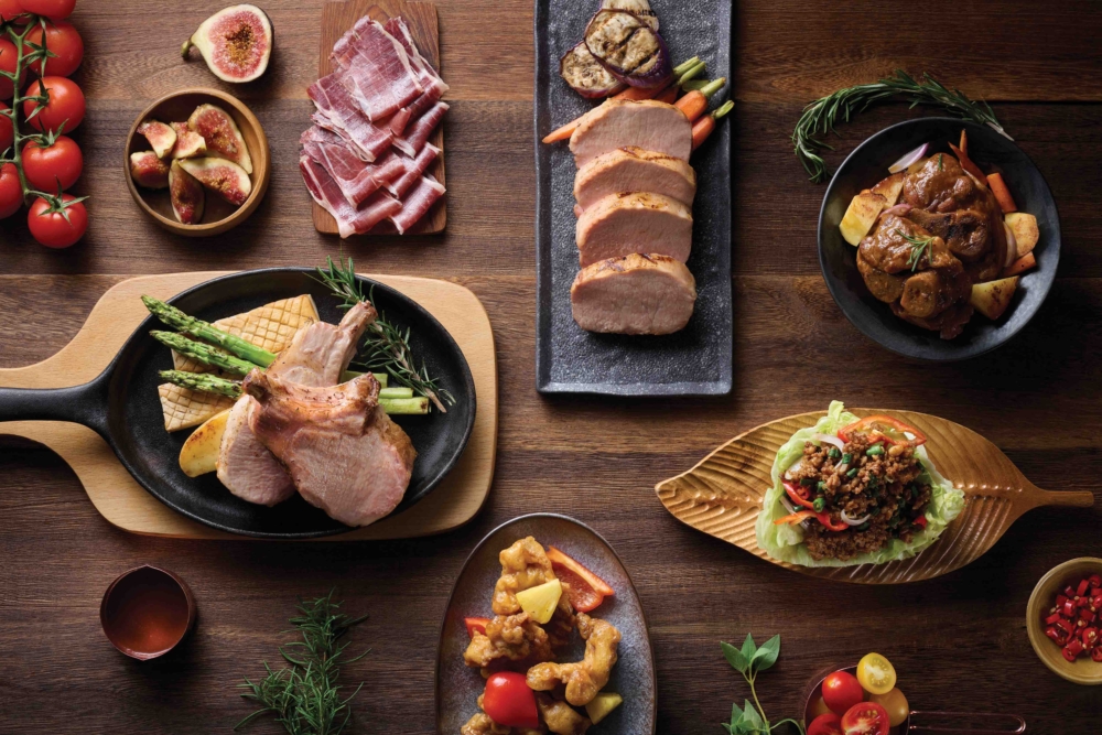 西班牙黑毛豬自助晚餐。