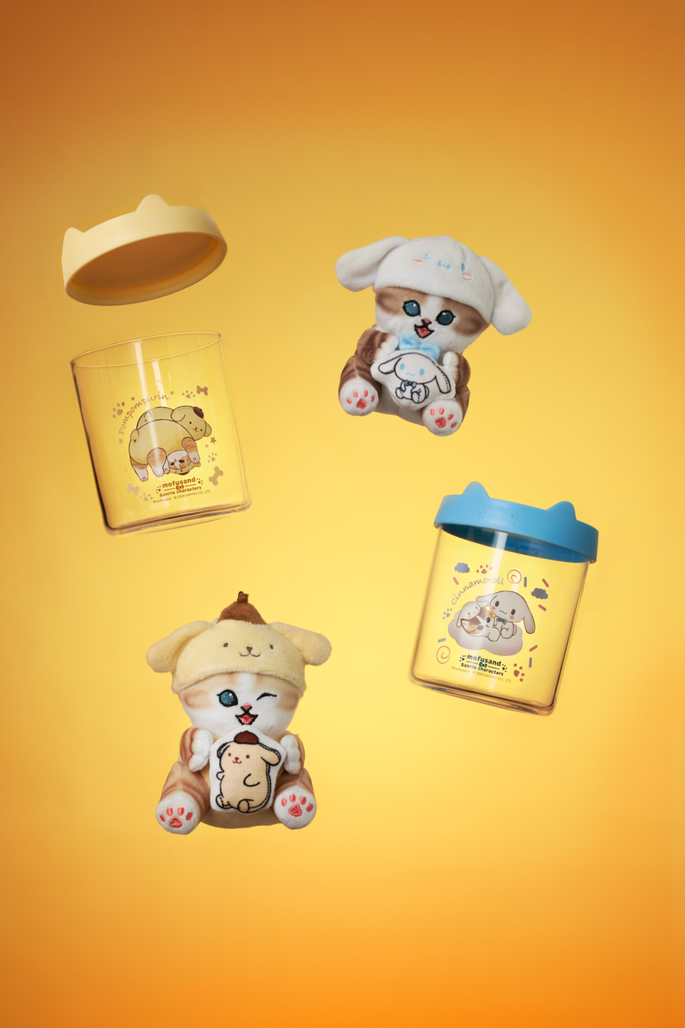 7仔mofusand X Sanrio換購精品｜罐罐貓公仔+小物罐（共6款）