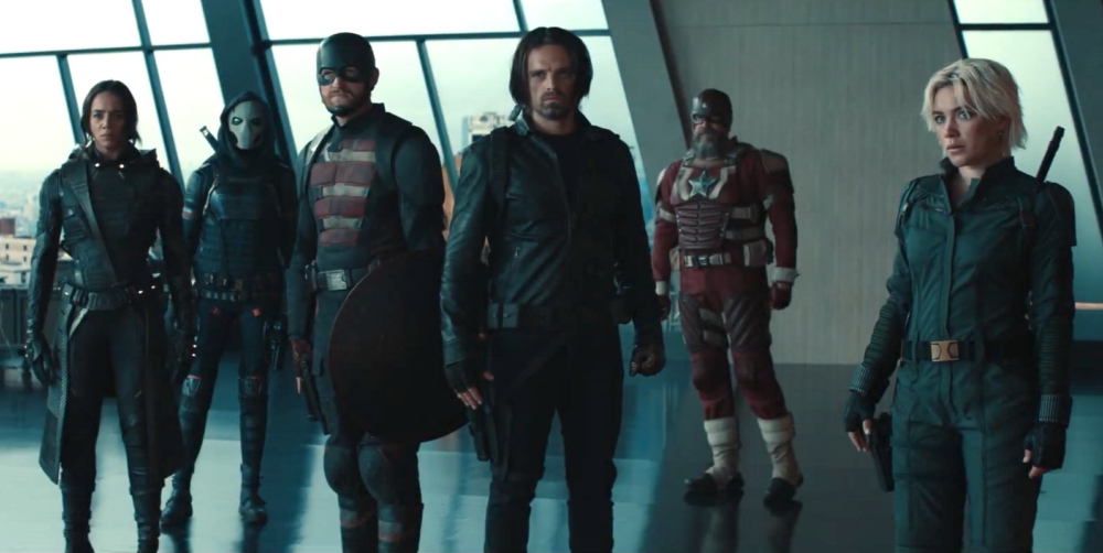 「雷霆特攻隊」集結了以往曾在漫威電影宇宙備受爭議的「類」反派角色，包括「寒冬戰士」Sebastian Stan、「白寡婦」Florence Pugh、「美國特工」Wyatt Russell、「幽靈」Hannah John-Kamen、「模仿大師」Olga Kurylenko、「紅色守護者」David Harbour、「哨兵」Lewis Pullman，以及負責招募成員的「伯爵夫人」Julia Louis-Dreyfus。