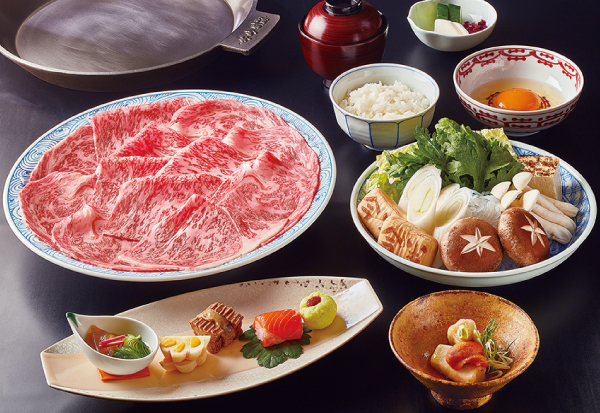 淺草今半「大理石壽喜燒套餐」。