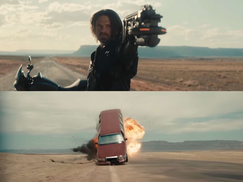 「寒冬戰士」Bucky對其他人展開飛車追逐戰，敵我身分難明？！