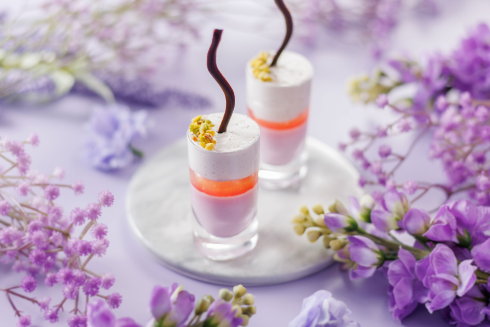 紫薯檸檬栗子杯