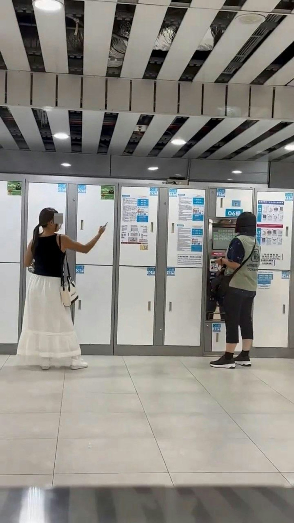 港女忘儲物櫃密碼大鬧台北車站