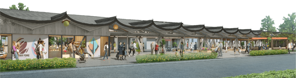 熱田nagAya鄰近熱田神宮的「神宮前車站」，距離名鐵名古屋車站約6分鐘。