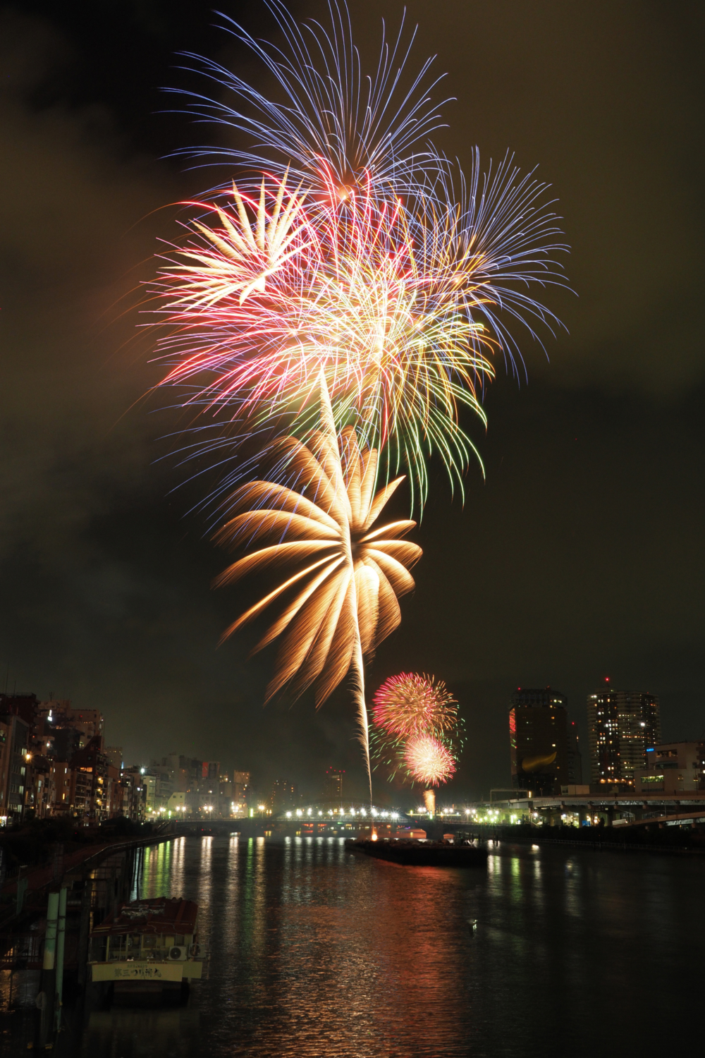 隅田川花火大會。