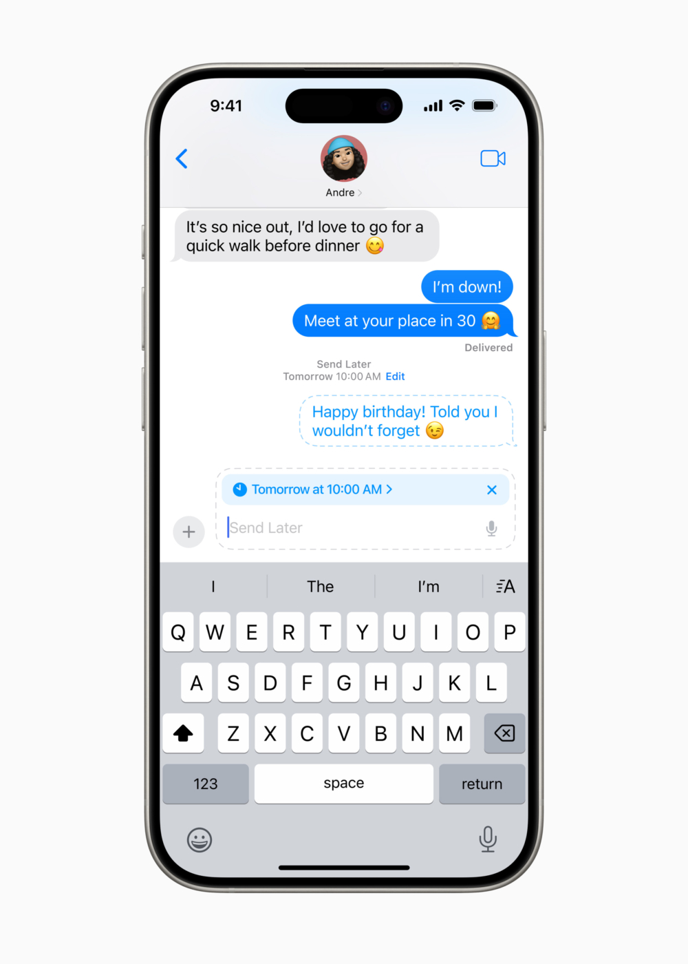 「iMessage」加入「稍後傳送」功能～