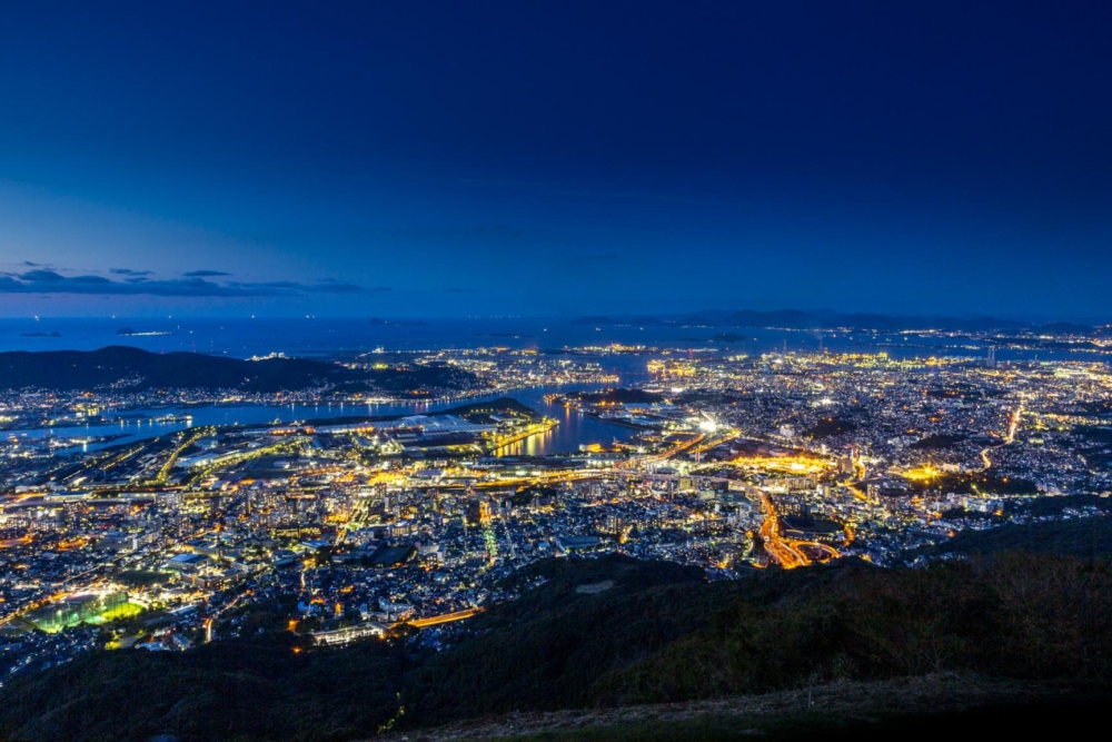 皿倉山(皿倉山展望台)。