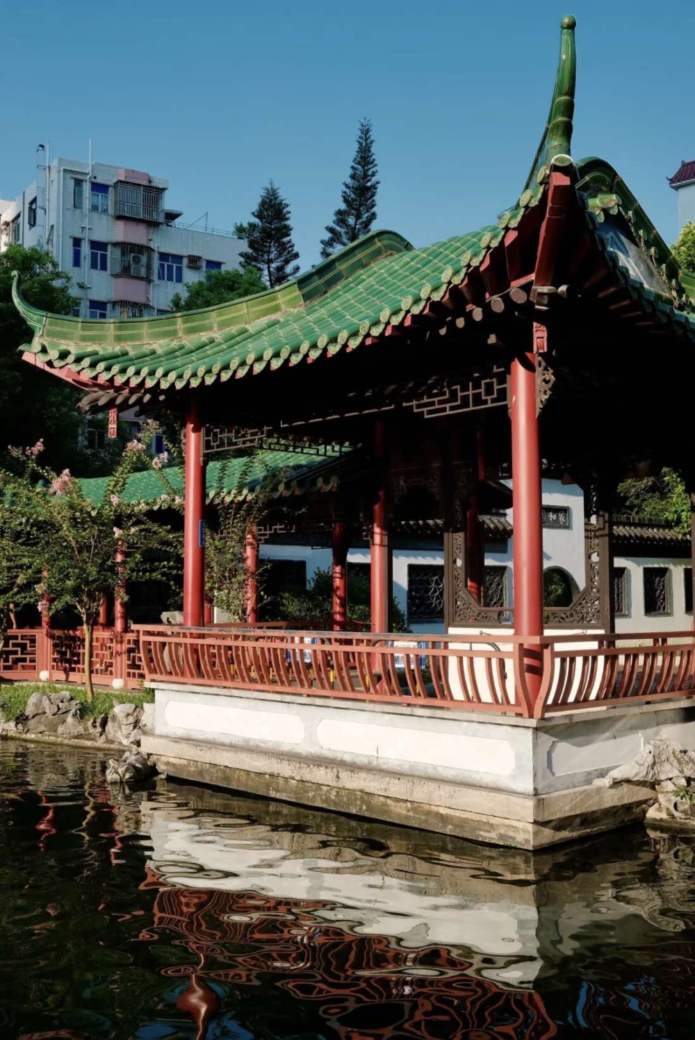 皇崗村錦繡園是融入當地歷史及文化的園林式公園,充滿古典美感~
