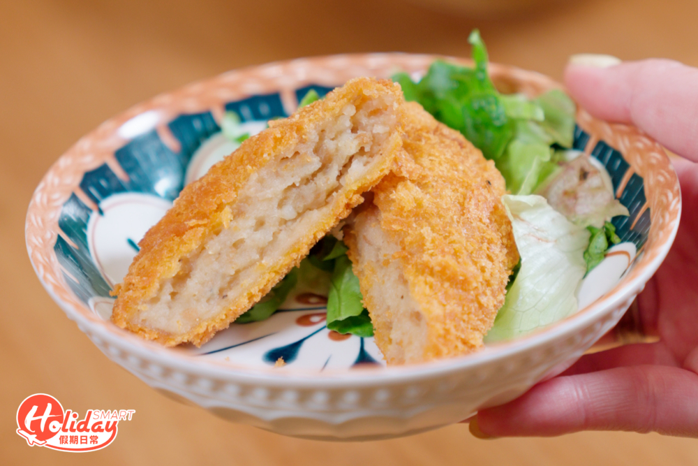 牛肉薯餅新鮮炸起熱辣辣,薯仔味超香濃。