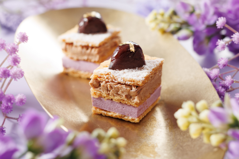 紫薯栗子拿破崙