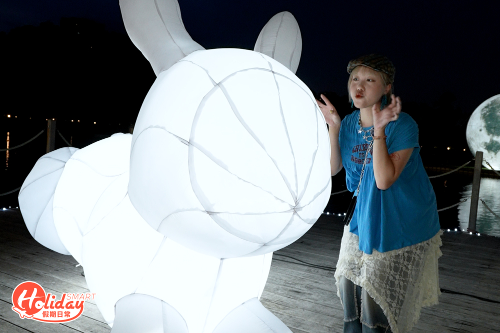 木橋玉兔織月。