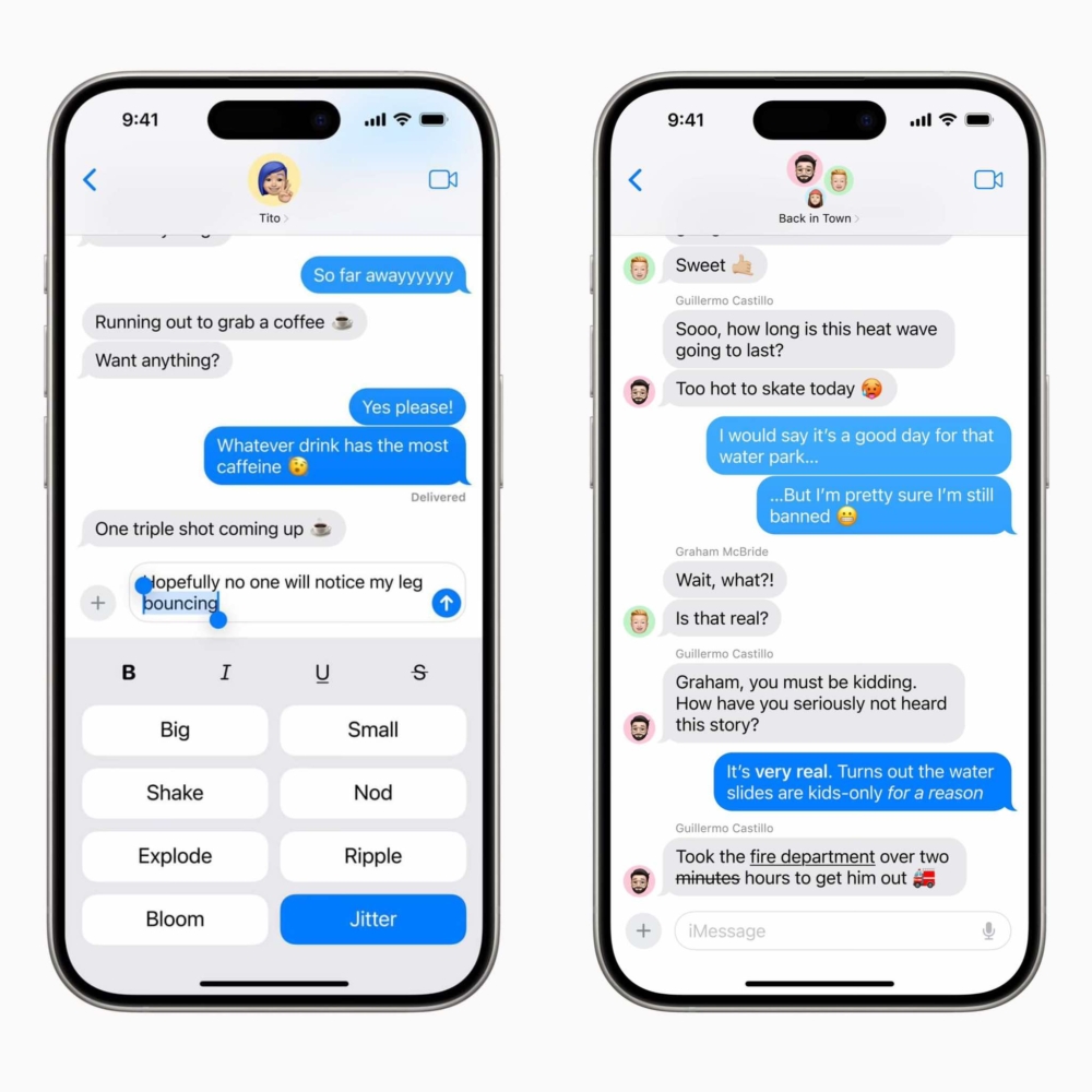 「iMessage」強化「文字效果」～