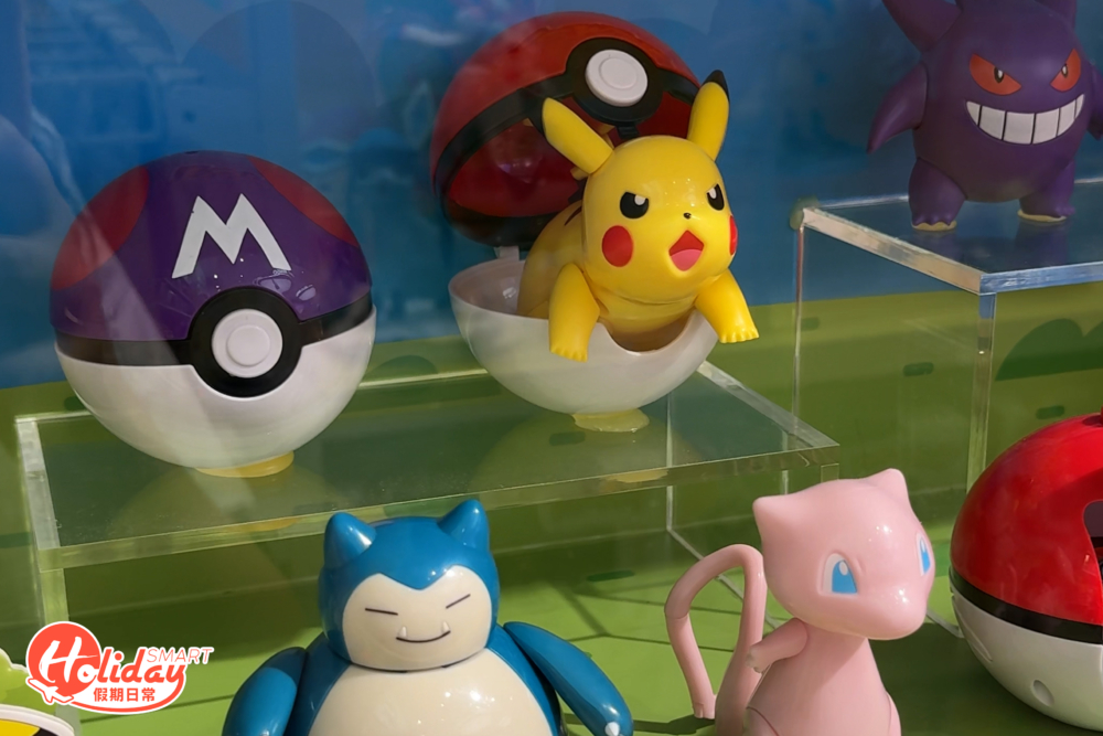 新店也有一個Pokémon專區,主打不同大小的手辦公仔,如比卡超、小火龍及車厘龜等可愛角色,粉絲必入手!