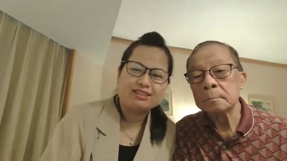 最後翁靜晶在直播中呼籲華嫂找華哥