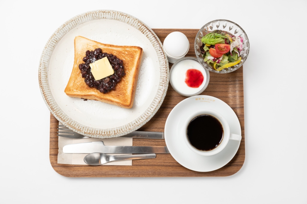 Kissa Morning:小倉吐司。