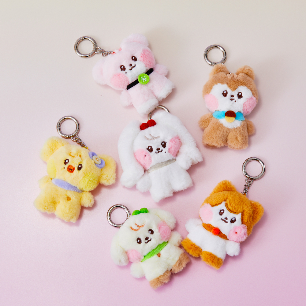 minive minini 毛公仔鎖匙扣（每個港幣$129）