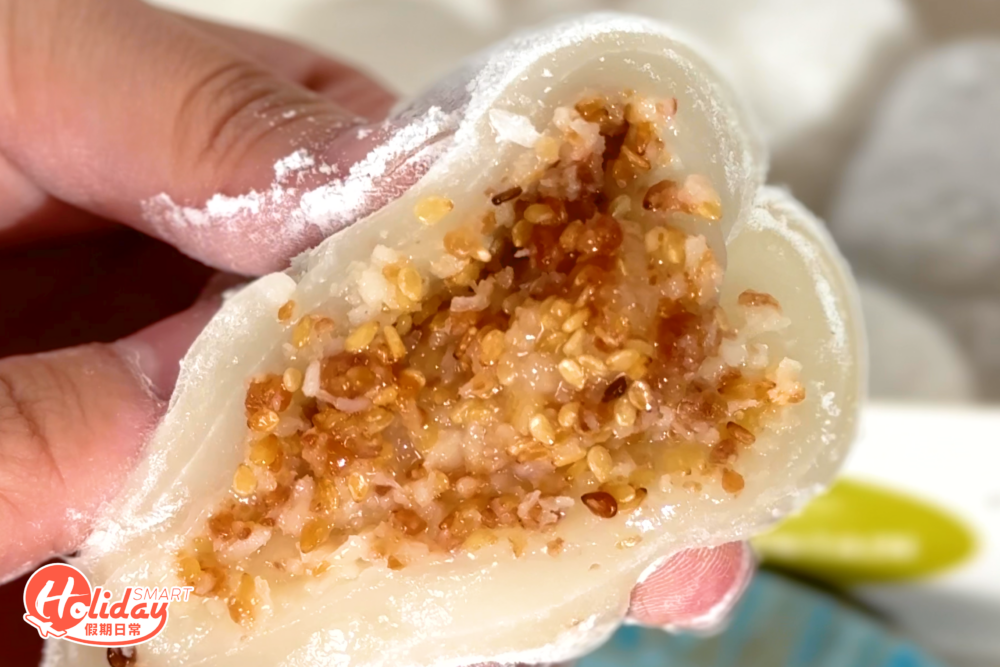 花生味內餡保留花生粒,夠香甜軟糯又有咬口。