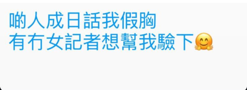 面對網友質疑，日前Maggie亦終於「忍無可忍」，在IG限時動態公開要求女記者驗胸