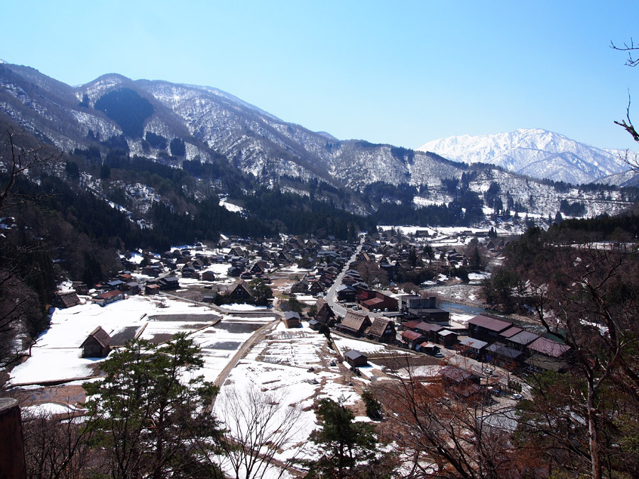 荻町城跡展望台。