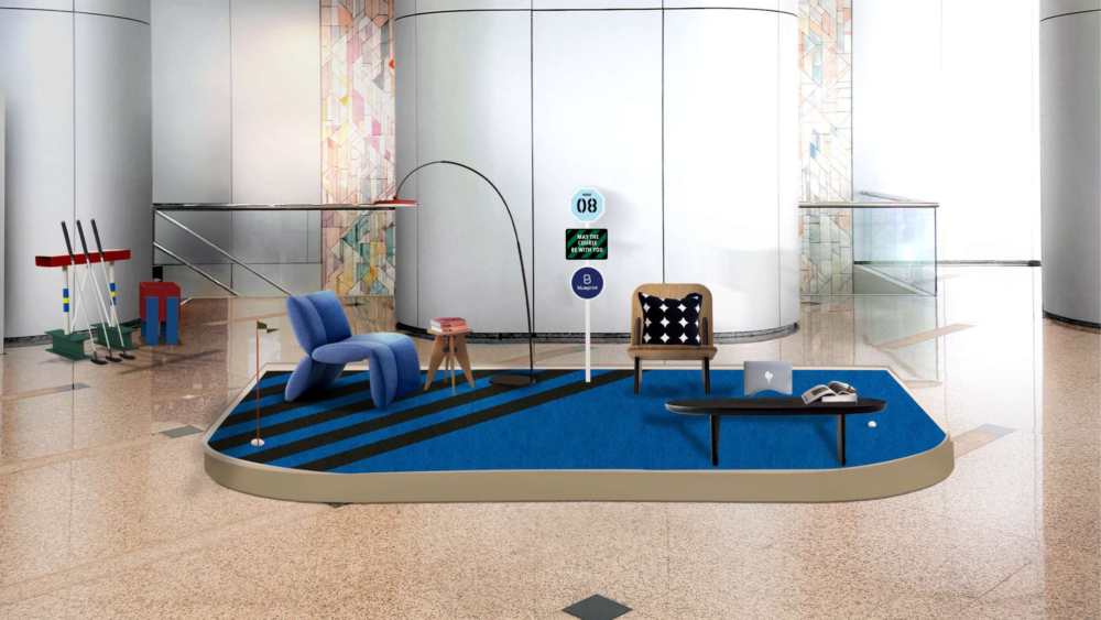 模擬太古坊靈活工作空間的球道仿真度十足！