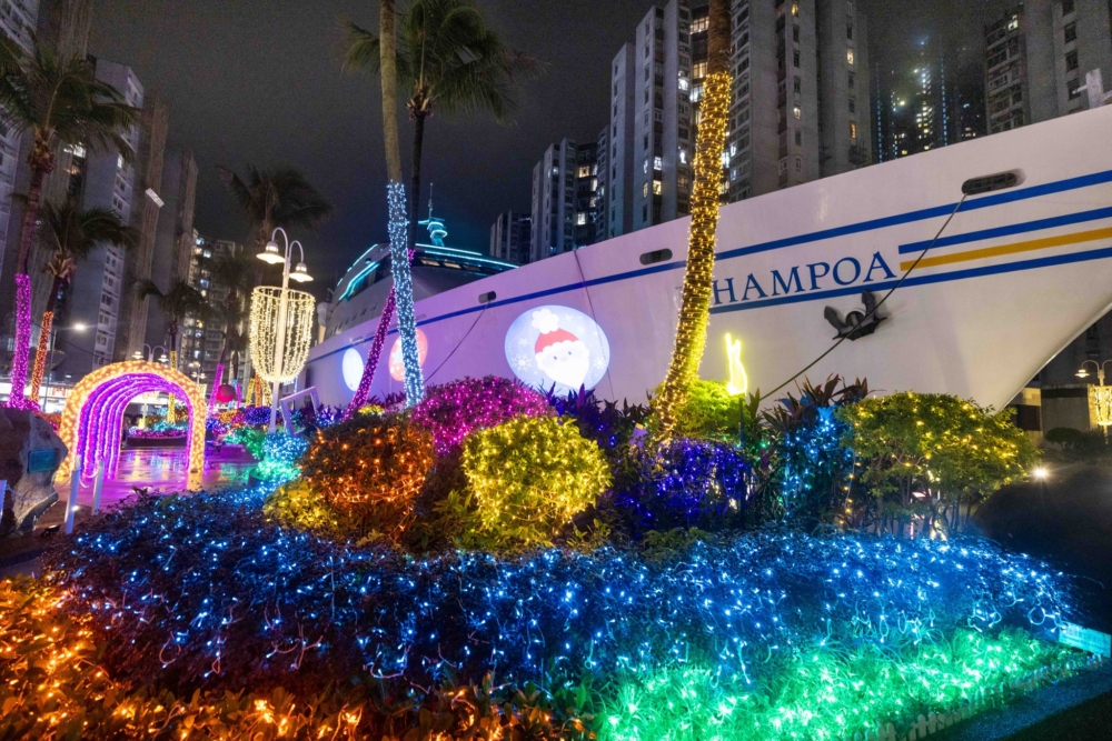 夢幻園林燈海的「韓」冬星光花圃！