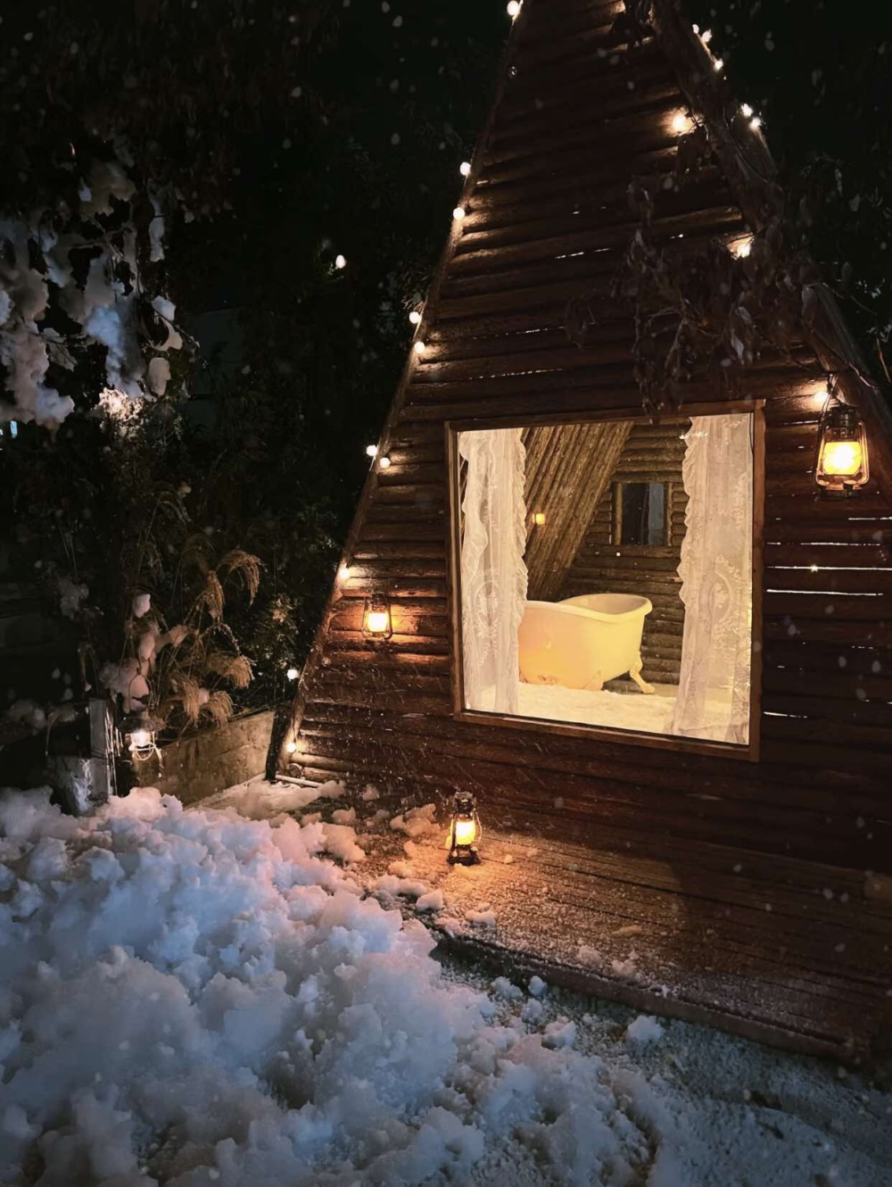 冬季雪景充滿歐式風情！