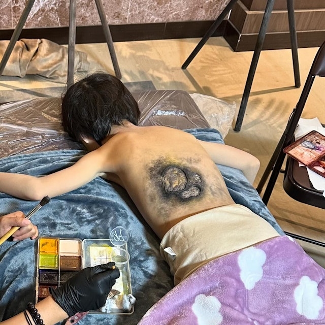 《破.地獄》小演員楊子漮在戲中被製成木乃伊