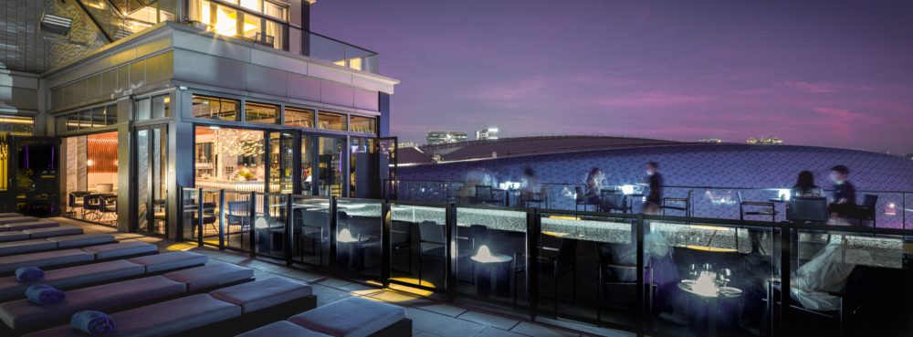 提供極佳的體育園景觀。