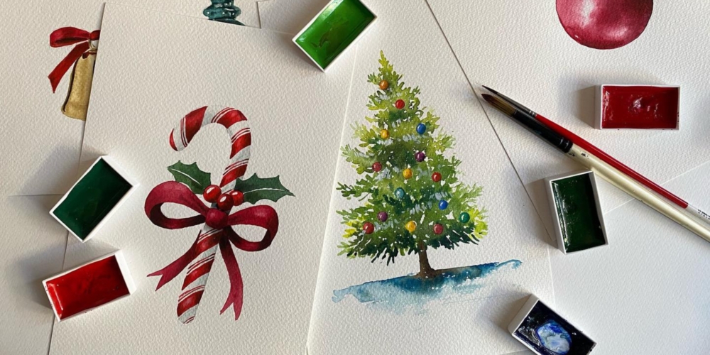 聖誕賀卡水彩畫工作坊