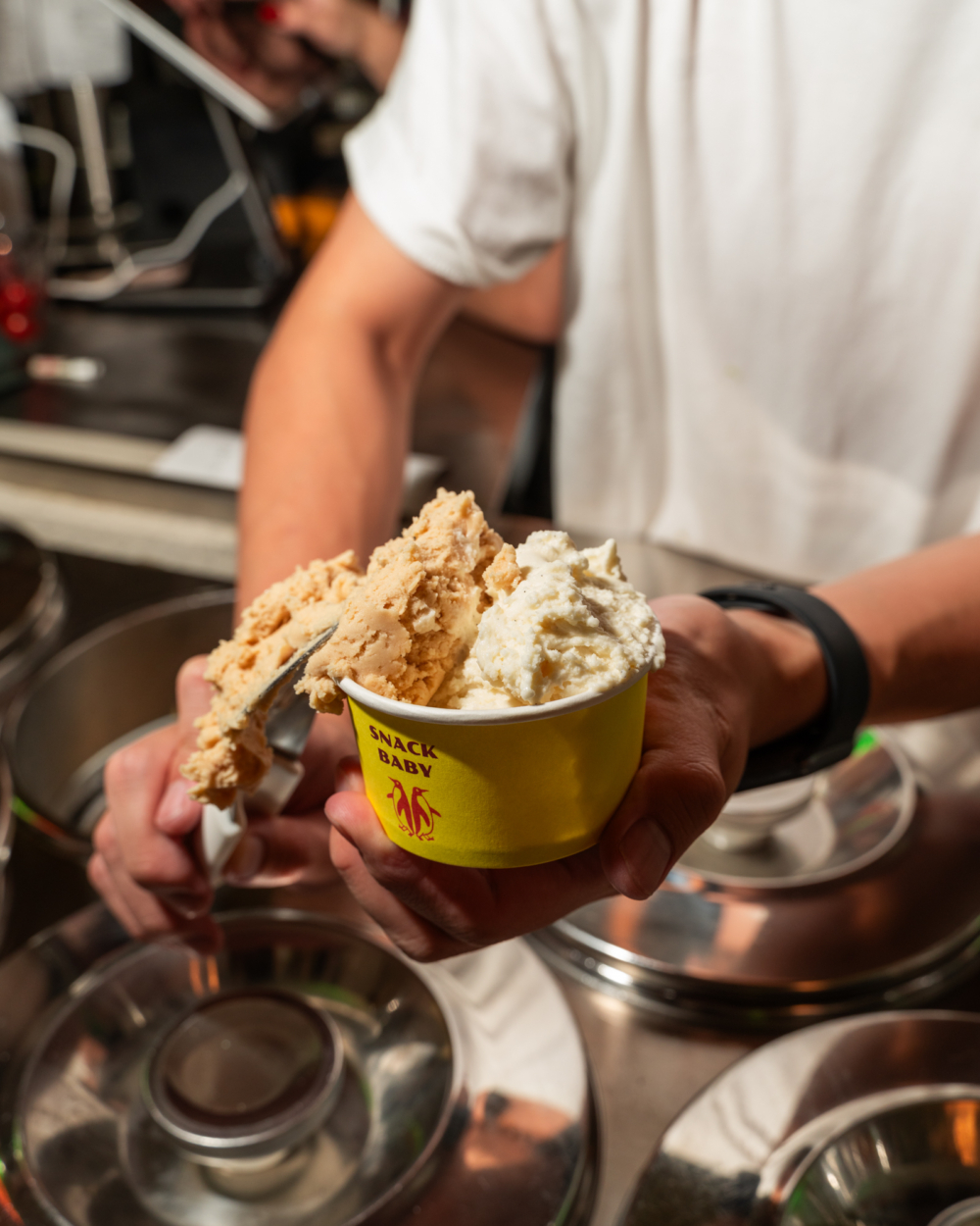 市集亦有人氣意大利雪糕店Snack Baby Gelato，吃過精緻又好味的Gelato讓人有滿滿幸福感！