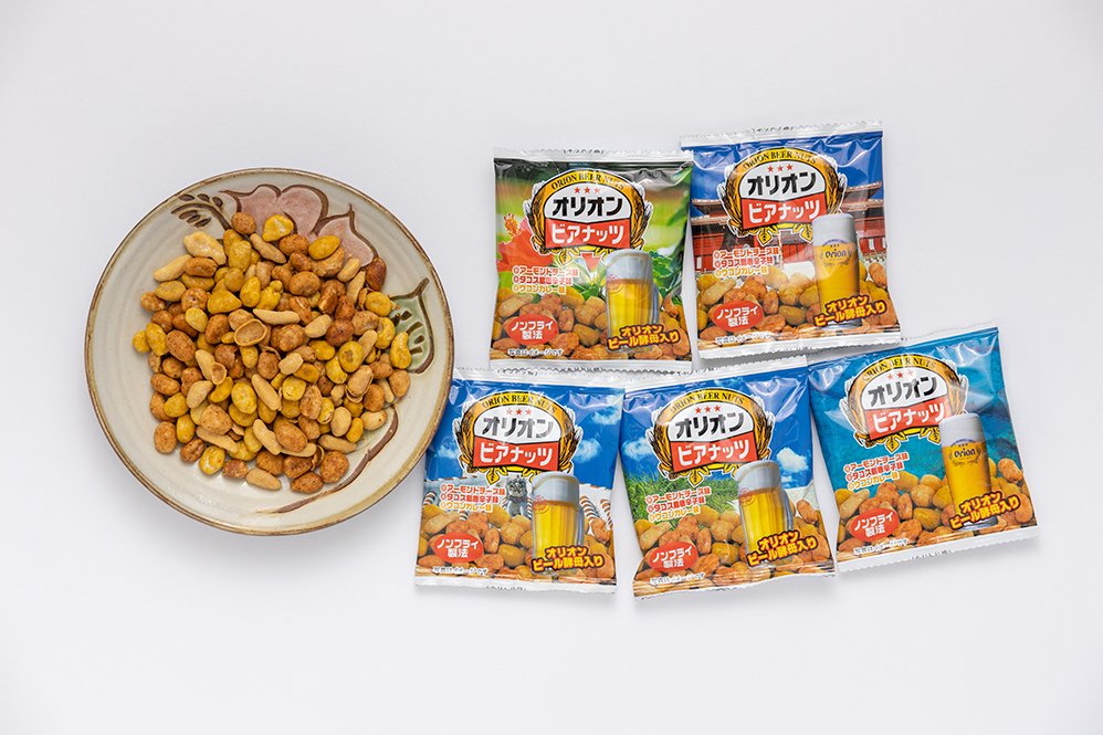 Orion啤酒堅果。