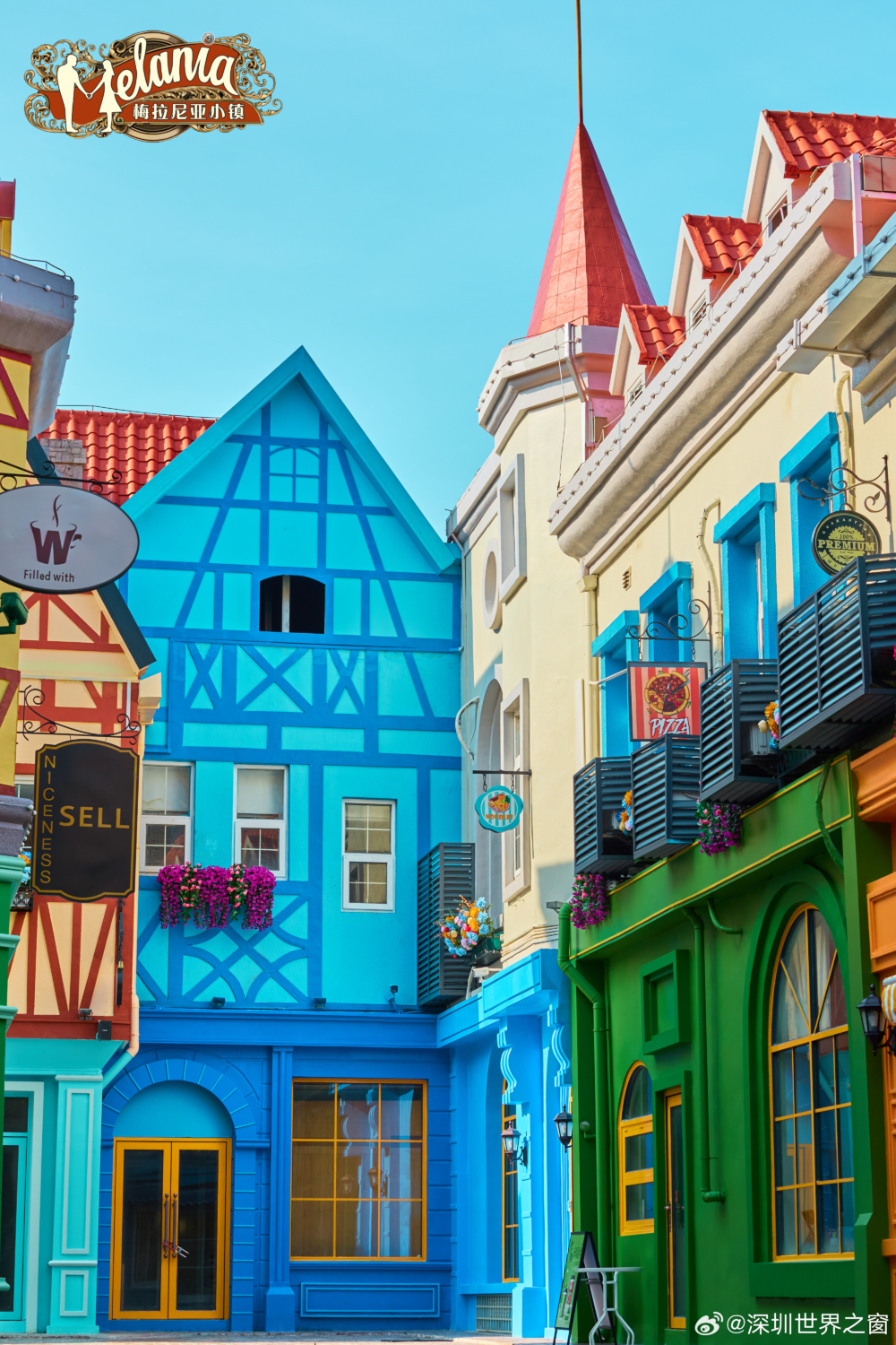 歐陸童話風「梅拉尼亞小鎮」充滿糖果色系！