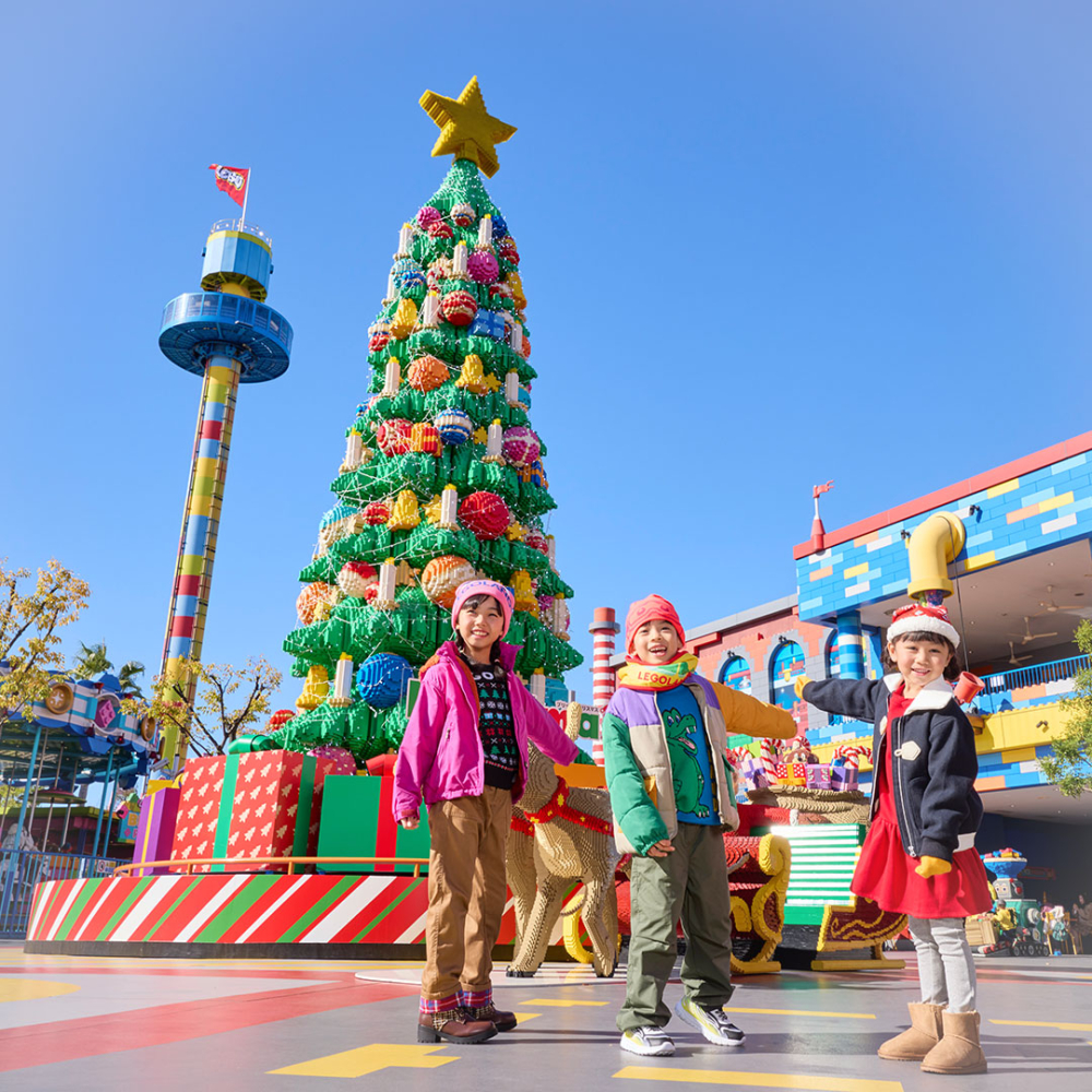 用上約61萬個樂高積木拼砌，高達10米、寬達4米的「樂高積木聖誕樹」！