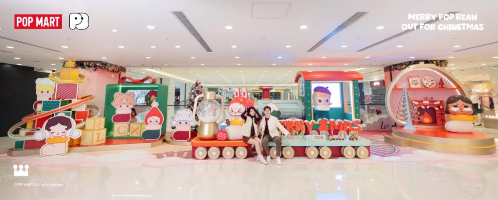 LCX海港城 POP MART「泡泡萌粒過聖誕」。